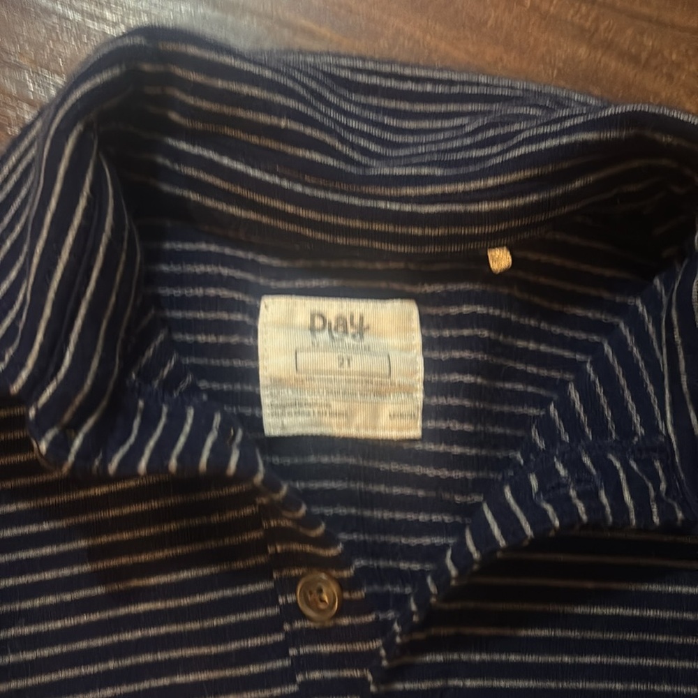 Little sleepies navy polo romper - Picture 3 of 3